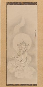 Jizo Bosatsu spielt Flöte, Mitte des 17. Jahrhunderts