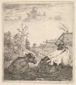 Die Kuh und das Kalb