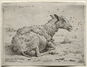 Die Schafe und die Fliegen von Karel Dujardin