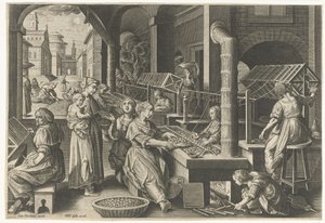 Haspeln der Seide