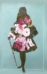 Florale Modesilhouette von Karenina Fabrizzi