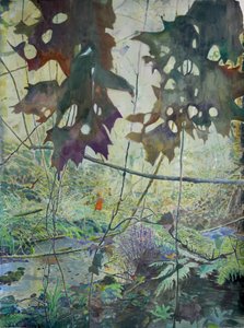 Herbstlicher Waldbach