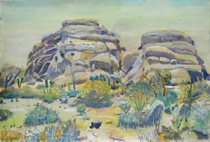 Joshua-Tree-Landschaft von Karin Bos