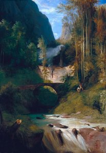 Schlucht bei Amalfi von Carl Blechen