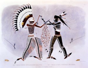 Faksimile einer indischen Malerei, 1843-44 von Karl Bodmer