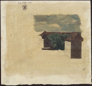Berlin. Königskolonnaden und angrenzende Bauten von Karl Friedrich Schinkel