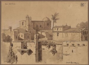 Kloster oder Kirche in Marsala auf Sizilien von Karl Friedrich Schinkel