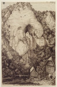 Das Schloss Prediama oder Lueg XII Stunden von Triest von Karl Friedrich Schinkel