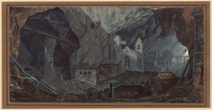 Eisenbergwerk in Katalonien. Innenansicht