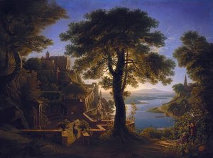 Schloss am Strom von Karl Friedrich Schinkel