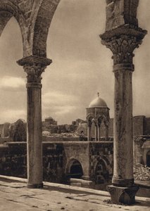 Jerusalem, Arkaden auf dem Tempelplatz von Karl Grober