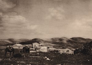 Samaria, Blick von den Ruinen des Herodespalastes von Karl Grober