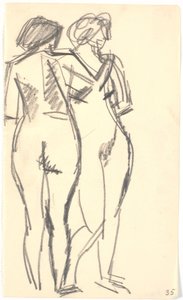 Zwei stehende Modelle