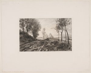 Landschaft mit Straße von Karl Jensen