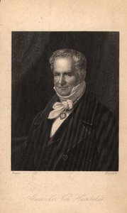 Alexander von Humboldt (1769-1859), graviert von Hinchliff von Karl Joseph (after) Begas