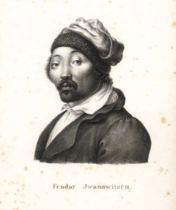 Feodor Jwanowitsch, Kalmücken-Nomade, der von den Russen entführt wurde und später Maler und Kupferstecher wurde