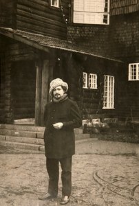 Russischer Autor Leonid Andrejew in seinem Haus in Vammelsuu Serovo von Karl Karlovich Bulla