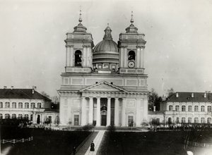 Die Dreifaltigkeitskathedrale des Heiligen Alexander-Newski-Klosters in Sankt Petersburg von Karl Karlovich Bulla