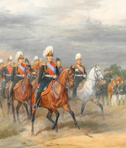 Offiziere des Kavallerieregiments von Karl Karlovich Piratsky