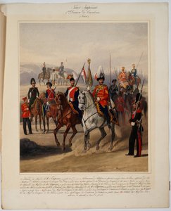 Soldaten der 1. Garde-Kavalleriedivision der russischen Kaiserlichen Garde, 1867