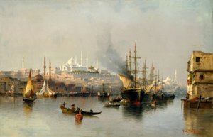 Blick auf Konstantinopel vom Goldenen Horn