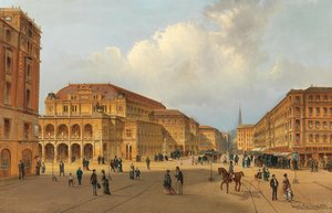 Ansicht der Wiener Staatsoper, 1880