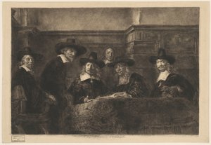 Die Staalmeesters, nach Rembrandt von Karl Köpping