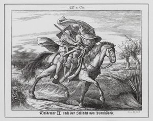 Valdemar II., König von Dänemark, nach der Schlacht von Bornhöved