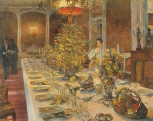 Vor dem Diner von Karl Moll