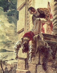 Die Ermordung von Prinz Andreas von Ungarn auf Geheiß von Königin Johanna I. von Neapel von Karl Pavlovich Bryullov