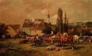 Ein Dorfmarkt