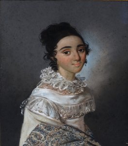 Porträt von Yekaterina Emmanuilovna Abamelik-Lazareva 1806-1880, geb. Manuk-Bey, 1820