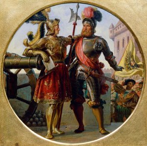 Kaiser Maximilian I. und Georg von Frunsberg, 1868 von Karl von Blaas