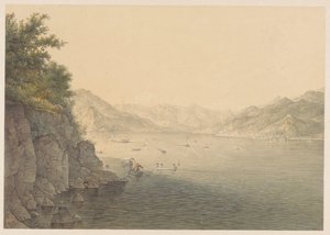 Varenna am Comer See von Karoly Lajos Libay