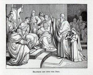 Beatrice wird in den Reichstag geführt, 1882