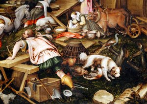 Die Tiere betreten die Arche Noahs