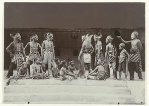 Theateraufführung von Javanern in Kostümen