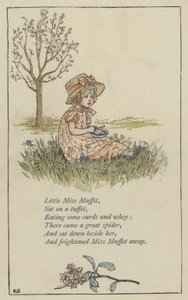 Kleine Miss Muffet von Kate (after) Greenaway