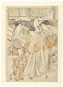 Genießen der Abendbrise am Fluss in Shijo, Kyoto