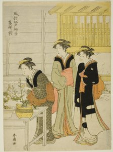 Yagenbori, aus der Serie "Modische Sande von Edo (Fuzoku Edo sunago)"