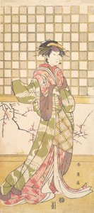 Ein Schauspieler des Iwai-Clans als Frau, ca. 1795