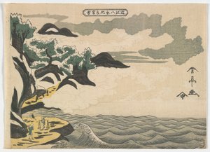 Abendschnee auf dem Mt. Hira, Edo-Periode, ca. 1810er Jahre