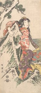 Kabuki-Schauspieler Segawa Kikunojo III in einer Frauenrolle, 1788