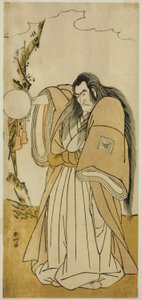 Der Schauspieler Ichikawa Danzo IV als Shutokuin im Stück Tokimekuya O-Edo no Hatsuyuki, aufgeführt im Morita-Theater im elften Monat, 1780 von Katsukawa Shunkо̄