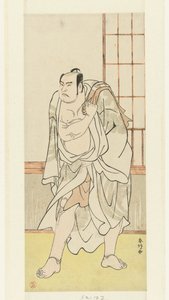 Schauspieler Otani Hiroji III als starker Mann