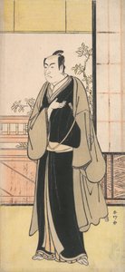 Der Schauspieler Ichikawa Monnosuke II als Kyokaku, ca. 1777 von Katsukawa Shunko