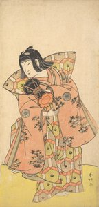 Der Schauspieler Nakamura Tomijuro als Bijomaru im Drama Kikujido Shuen no Iwaya, ca. 1773 von Katsukawa Shunko