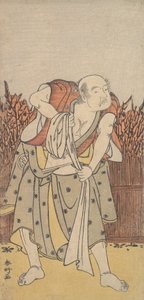 Der zweite Nakamura Sukegoro als alter Mann von Katsukawa Shunko