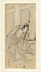 Schauspieler Bando Mitsugoro I in der Rolle von Umeomaru von Katsukawa Shunsho