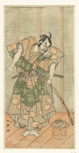 Schauspieler Otani Hiroemon III als Schurke
